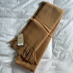 Mango Fringe Scarf Tan